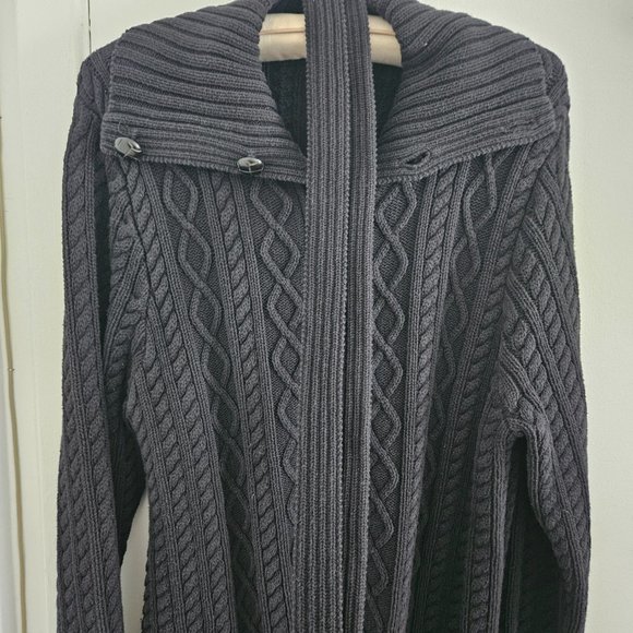 Jeanne Pierre Black Cardigan, SZ: XL - Picture 3 of 7